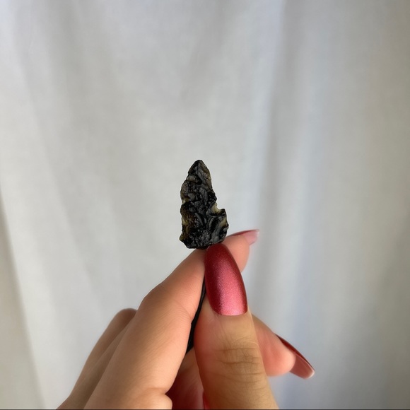 🚫SOLD🚫 NWOT Tektite Pendant Necklace Natural Ancient Stone Sterling Silver - Picture 14 of 16